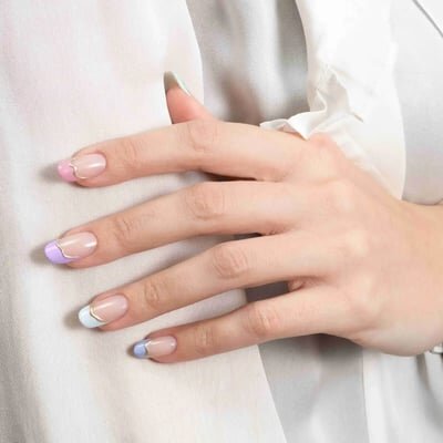 french colorato unghie primaverili